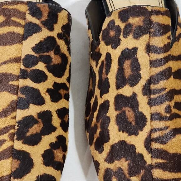Splendid calf hair zebra and leopard print slides clogs size 8 M - Picture 7 of 10